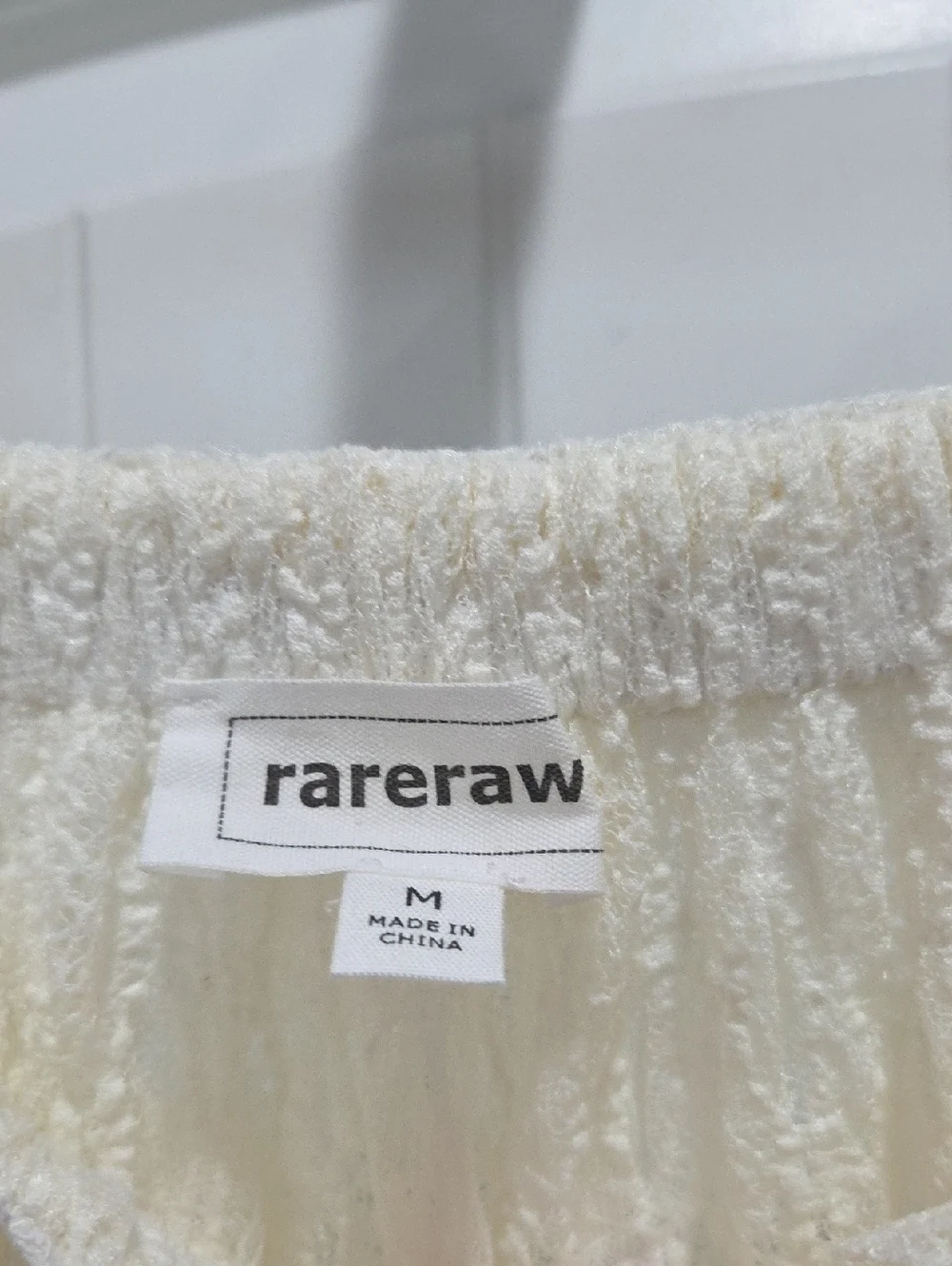 Rareraw Failrycore Asymmetrical Lace Skirt In Cream, Medium - Picture 3 of 5